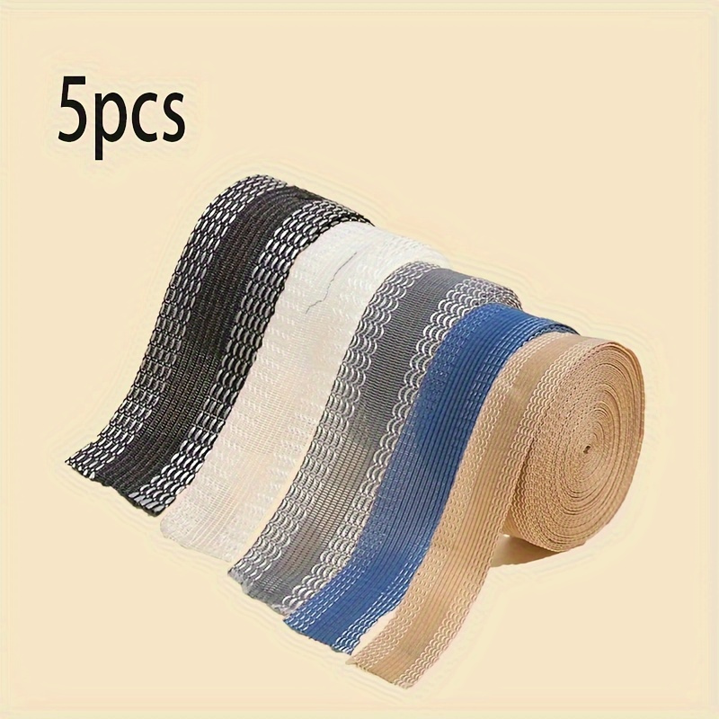 

5-piece Self-adhesive Iron-on Hemming Tape For Pants, Jeans & Trousers - Diy Sewing Accessories In Gray, White, Nude, Blue, Black (39.37 Inches) Sewing Supplies Accessories Fabric For Sewing
