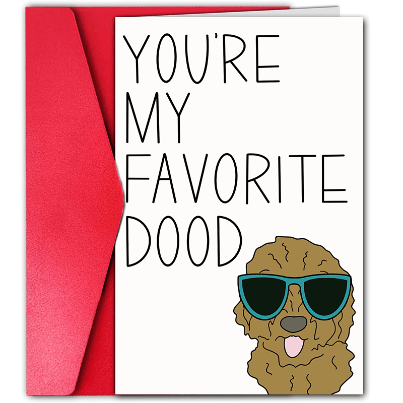 

Goldendoodle Dad Appreciation Card - Funny 'you're ' Greeting, Dog Lovers