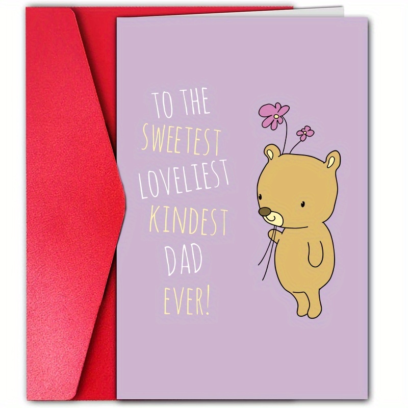 1pc, Funny *'s Day Card, Creative Funny Pattern Greeting Card, Gift For  Dad, Small Business Supplies, Thank You Cards, Birthday Gift, Cards