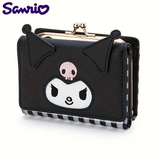 Sanrio Anime Cartoon Wallet For Women, 1pc Faux Leather Cute Clutch Bag, Simple And Fashionable Credit Card Holder