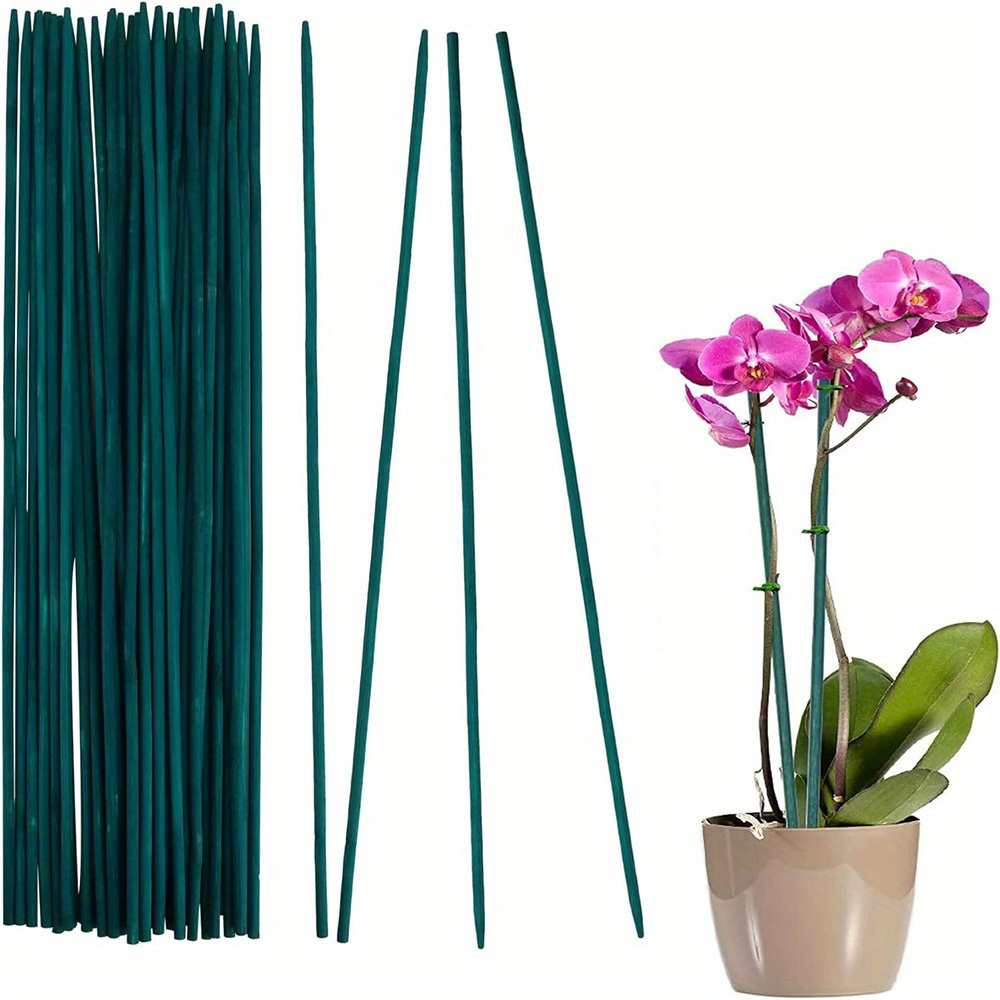 

10pcs Bamboo Floral Picks 19.7inch - Plant Support Sticks For Orchid, Tomato, And Climbing Plants