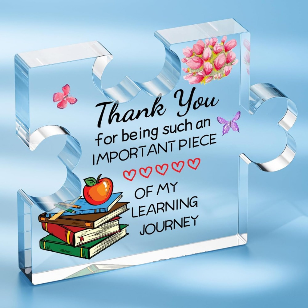 teacher gifts teacher appreciation gifts acrylic puzzle plaque teacher gifts for women desk decorations teacher appreciation week card gift retirement teacher gift