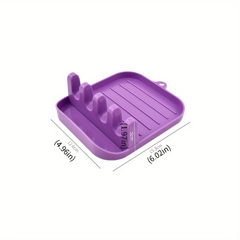 versatile silicone kitchen organizer spoon spatula chopstick holder no power needed   plastic details 2