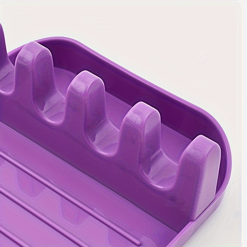 versatile silicone kitchen organizer spoon spatula chopstick holder no power needed   plastic details 7