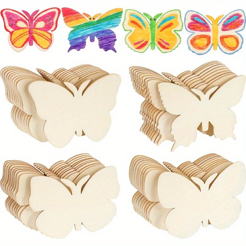 

Diy Butterfly Wood Slices For Painting & Crafts - Perfect For Birthday, Wedding Decor & Home Projects