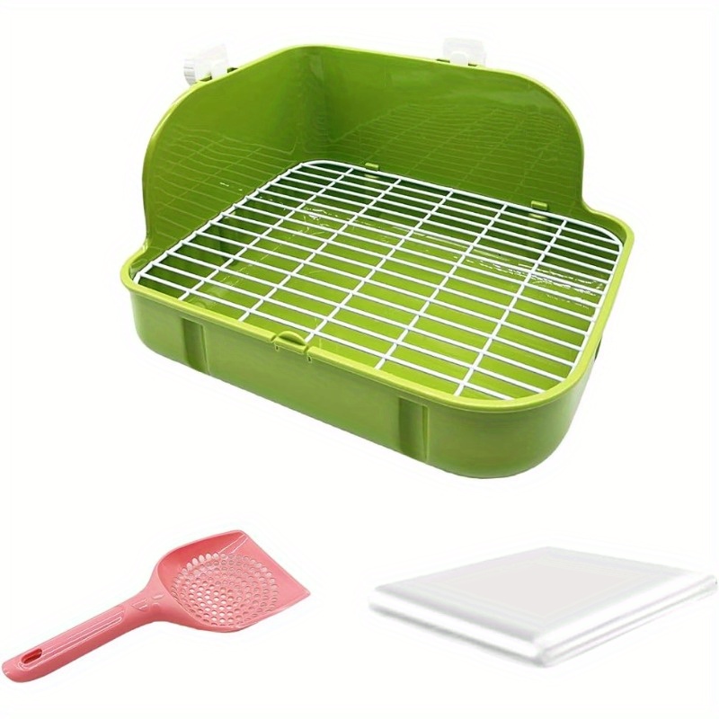 rabbit litter box rabbit toilet potty trainer corner litter Temu