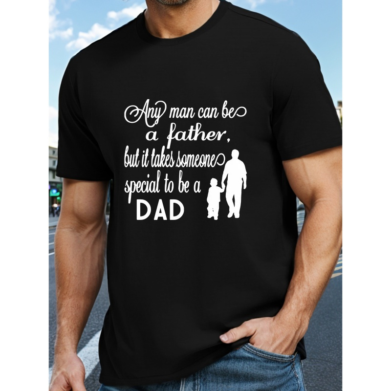 

Dad Print, Men's Short Sleeve T-shirt Summer T-shirt Top