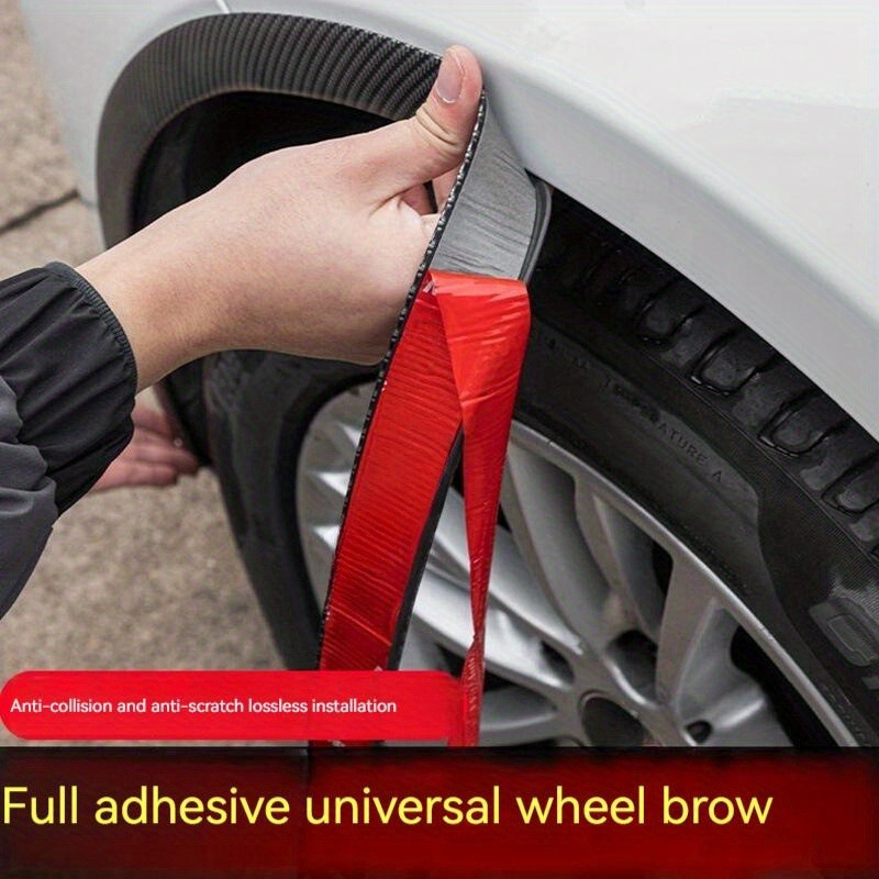 

Car Wheel Eyebrow Guard - Widened, Waterproof Carbon Fiber Strip For Enhanced Protection Against Scratches & Rubber Damage