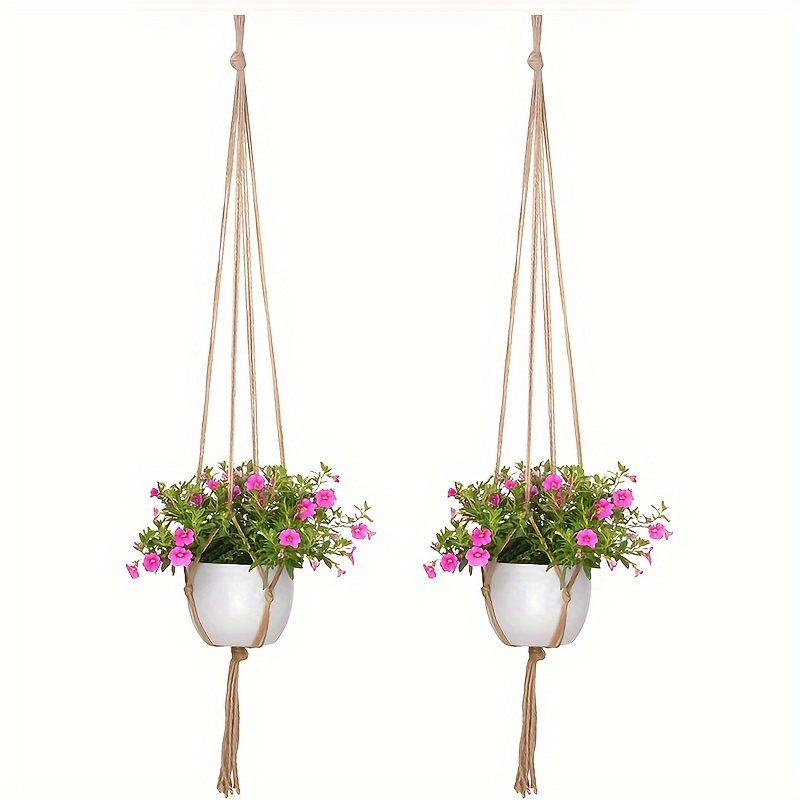 

2pcs 35 Inches Plant Hanger Flower Pot Plant Holder For Indoor Outdoor Decor, Living Room Decor, Room Decor, Wall Decor