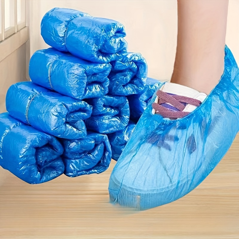 disposable thickened pe plastic shoe covers dustproof Temu Oman