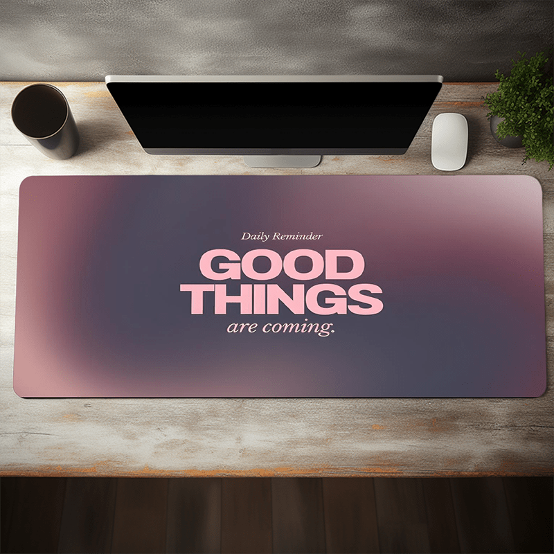 

Inspirational Quote Large Mouse Pad - Non-slip Rubber Oblong Desk Mat For Gaming, Office, And Computer - 35.4x15.7 Inch - Natural Rubber Keyboard Pad With Motivational Message For Women And Girls
