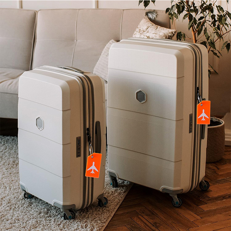 2 silicone luggage tags Travel luggage Tote bag backpack Suitcase Musical instrument tags Fun and cute