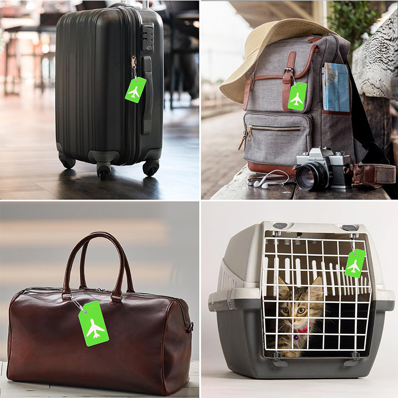 2 silicone luggage tags Travel luggage Tote bag backpack Suitcase Musical instrument tags Fun and cute