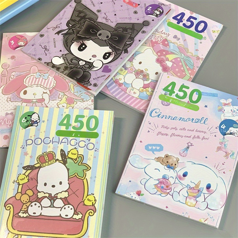 

bulk" 450-piece Sticker Set - Hello Kitty, Kuromi & Melody - Cute Cartoon Decals For Journals And Gifts