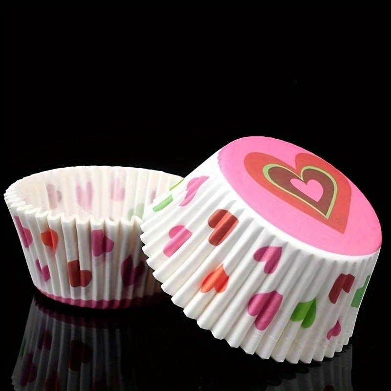100pcs/box Snow Lady Cake Cups - Oil Proof Paper Holder For Baked Cookies And Cakes