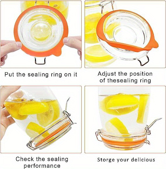 8pcs 3 75 silicone jar gaskets airtight seals for regular mouth canning jars   pc material non food grade details 11