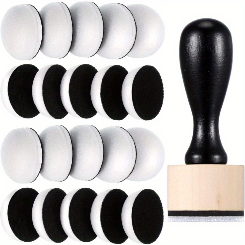 

Mini Round Ink Blending Tool With Foams Set Including Replacement Refill Sponge Domed Foam Pads Art Supplies For Distressing, Blending And More