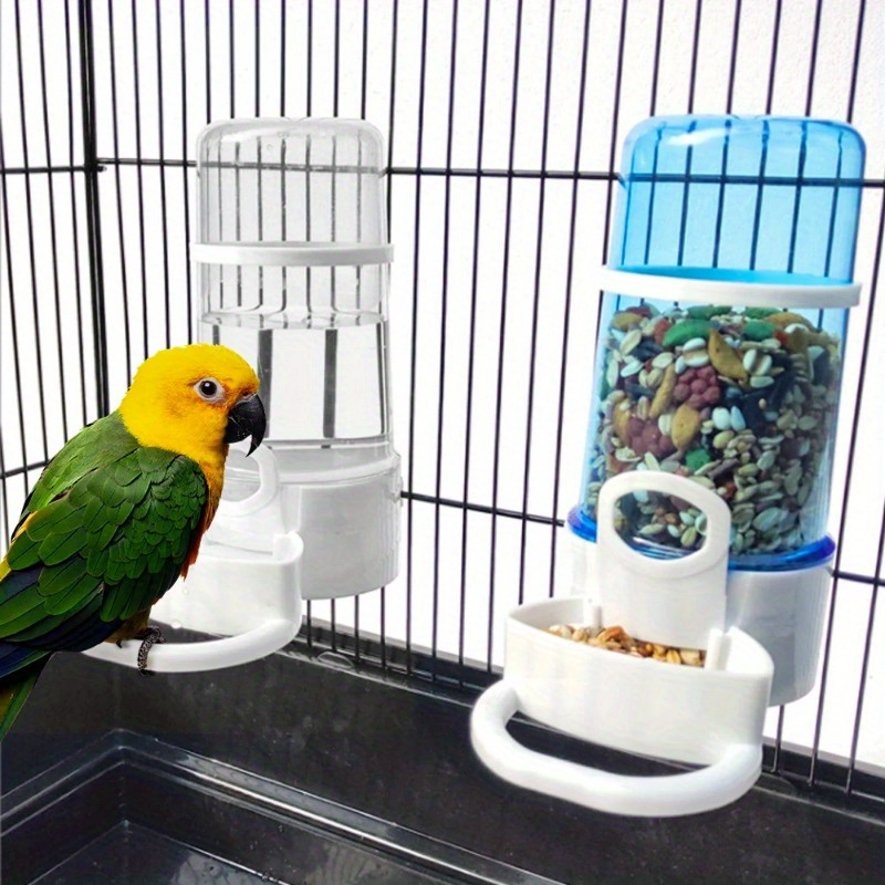 

Easy-clip Automatic Bird Feeder & Water Dispenser Set - Durable Abs, No Battery Needed, Perfect For Parrots