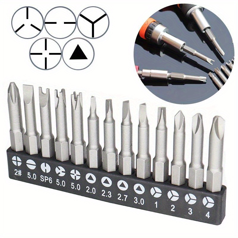 

4-13pcs -shaped Screwdriver Set -shaped Screwdriver Set Y U 50mm Screwdriver Bit