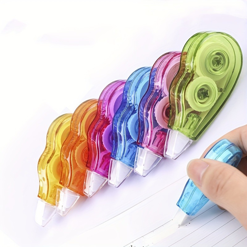 6pcs/12pcs Correction Tape Easy to Use Instant Correction Applicator, Perfect for Students, Office Workers