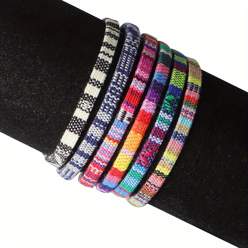 Boho Rope Braided Bracelet Set Stackable Anklet Men Women