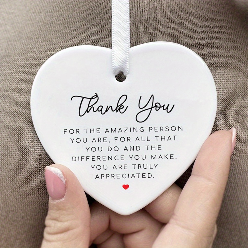 

Moments: Ceramic Heart Thank You Keepsake - Perfect Gift For Appreciation & Gratitude