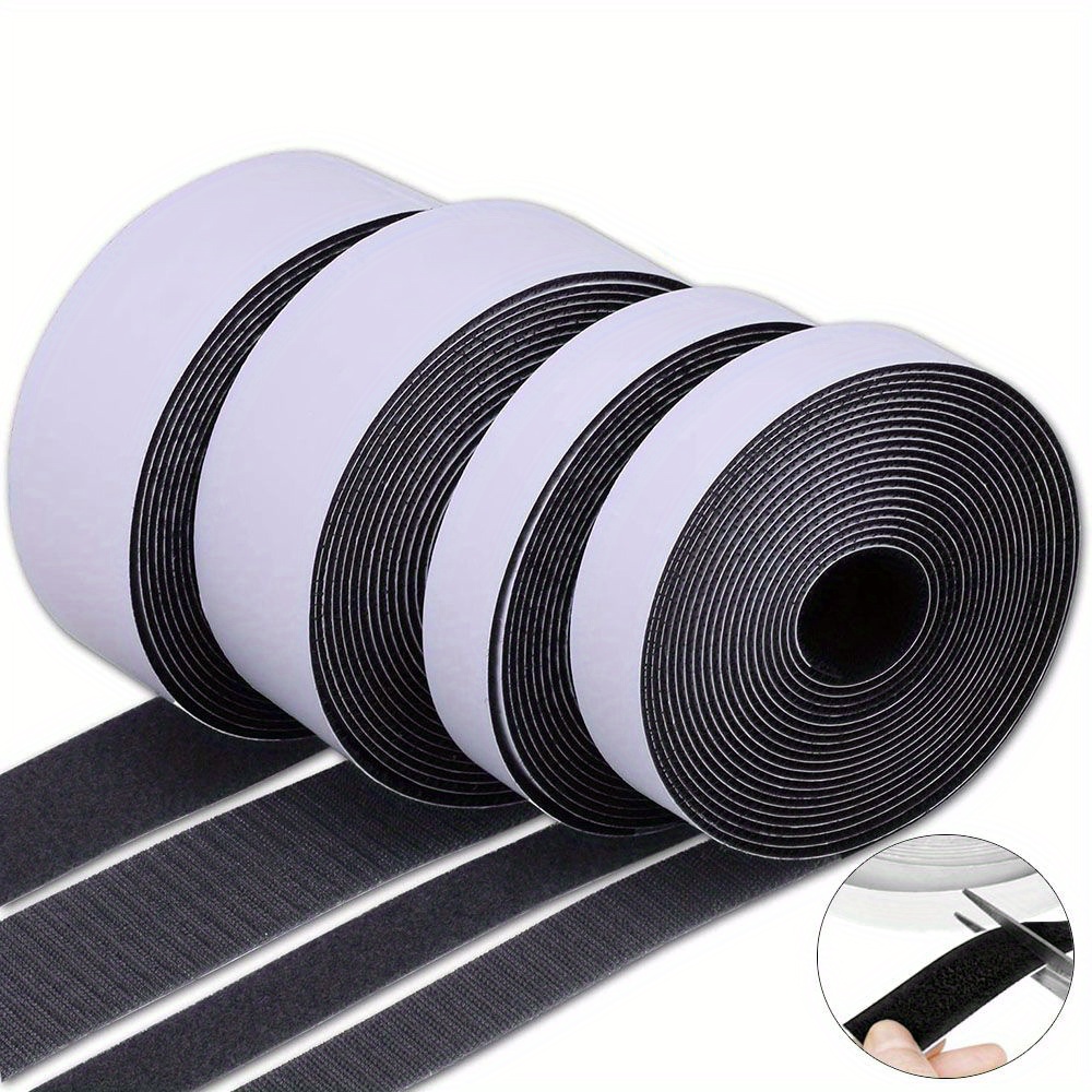 

10 Meter Nylon Back Adhesive With Strong Self-adhesive Buckle, Mother Sticker, Screen Window And Door Curtain Double-sided Adhesive Buckle