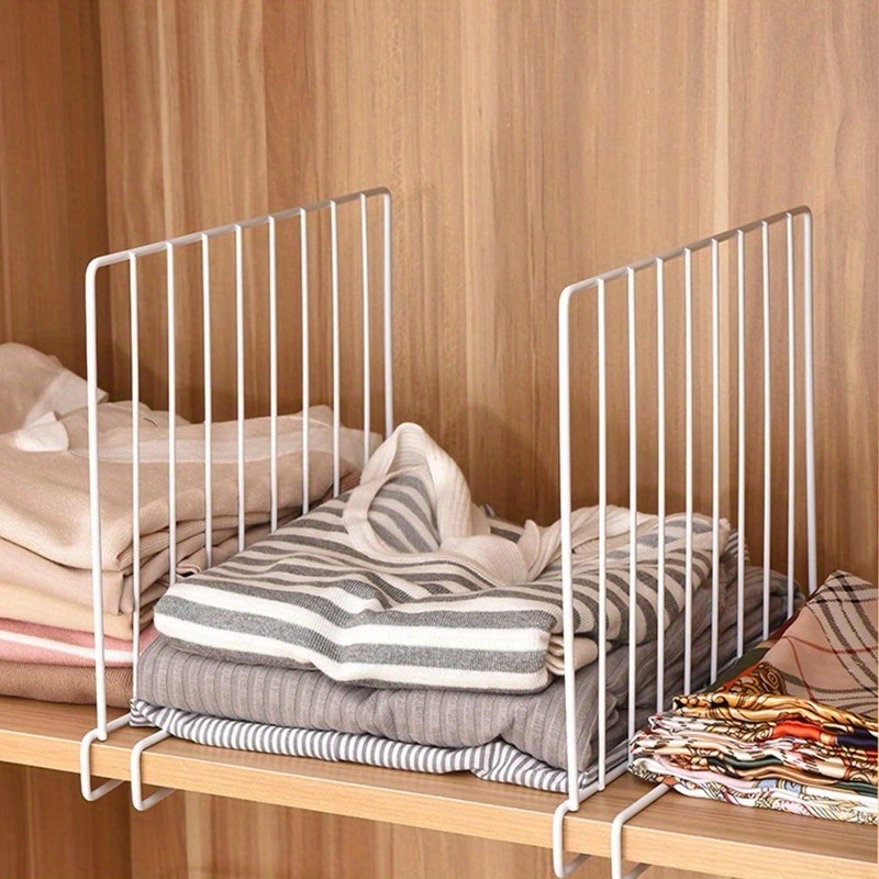closet shelf organizer for clothes metal closet shelf dividers for wood shelves steel closet separator for shelves bedroom wardrobe kitchen cabinet storage organization