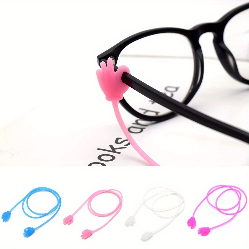 

Colorful Silicone Glasses Strapstretchy Anti-slip Glasses Chain Holder Durable Eyewear Retainer Lanyard