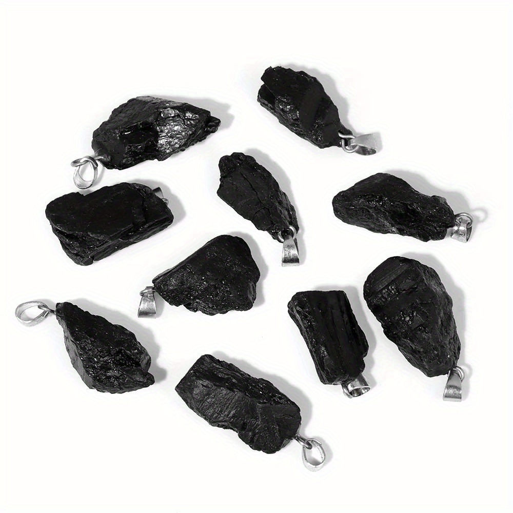 

1pc/3pcs/5pcs High Quality Natural Black Jasper Pendant Natural Irregular Charm Pendant Reiki Pendants For Gifts