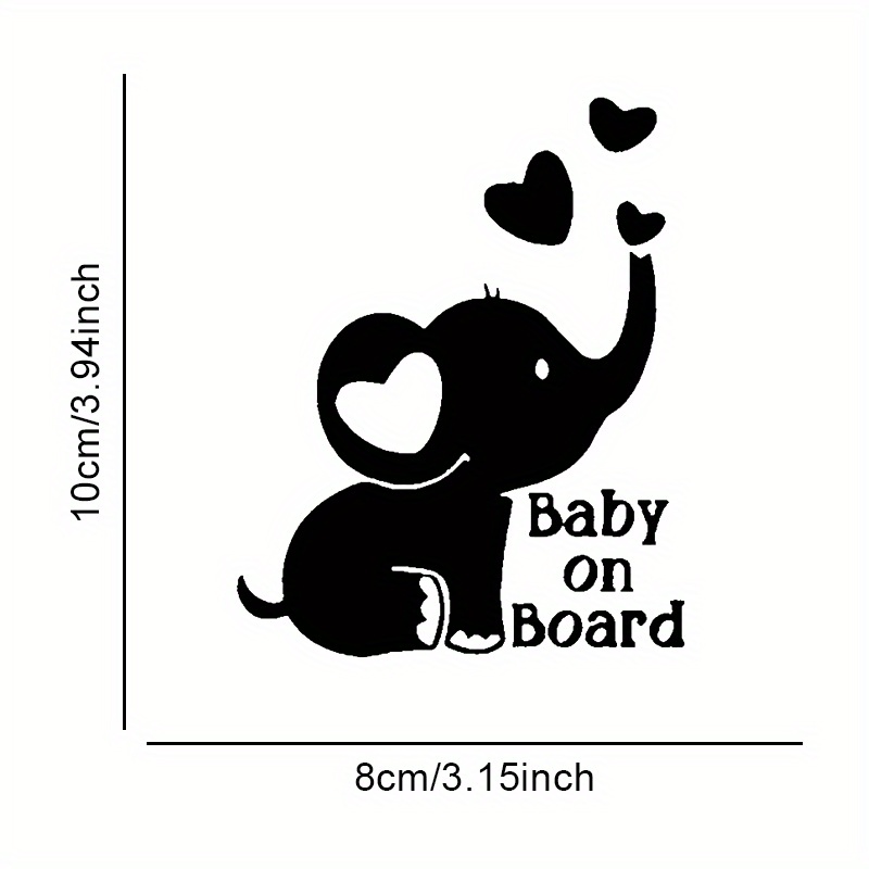 Creative Youngsters Car Elephant Sticker