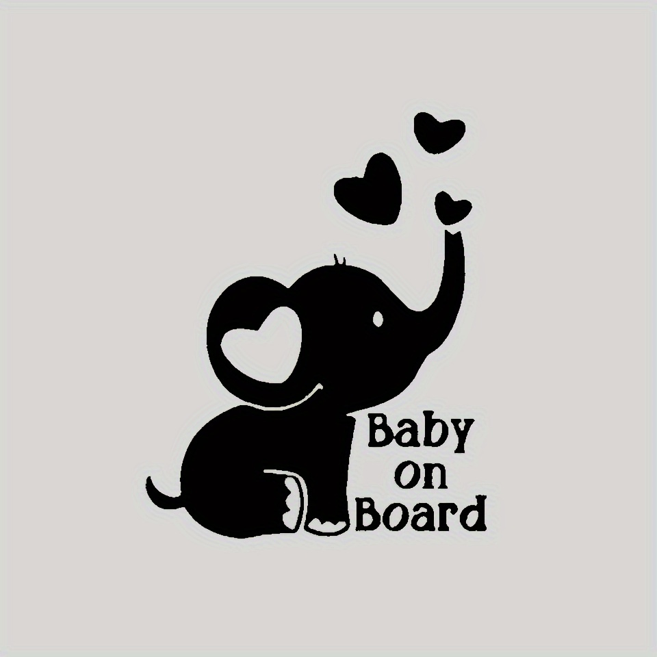 Creative Youngsters Car Elephant Sticker