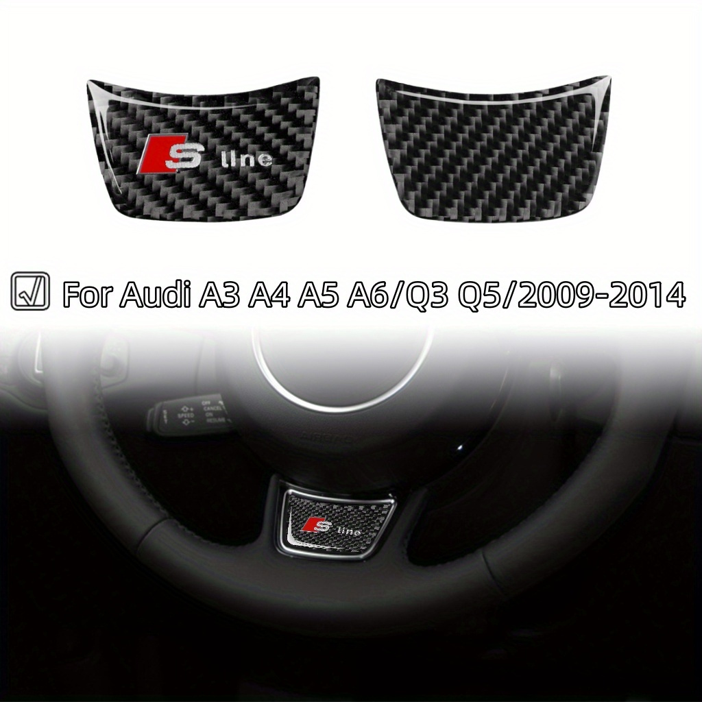 

stylish Accent" For Audi A3/a4/a5/a6/q3/q5 Car Steering Wheel Decoration Carbon Fiber Car Interior Decoration