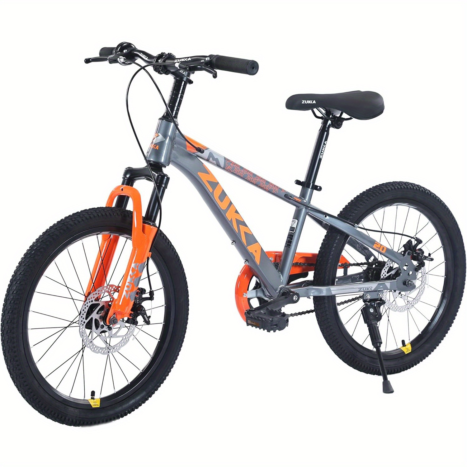ZUKKA Mountain Bike 20-Inch, High Carbon Steel Frame, Front Suspension, All  Terrain Bicycle, Multiple Colors, City Commuter Bike