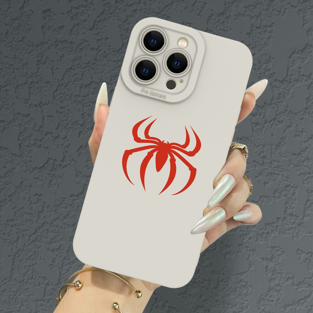 

Spider Pattern Tpu Case Bundle For 15/14/13/12/11/xs/xr/x/7/8/mini/plus/pro/max/se - Full-body Shockproof Protection Camera Cover