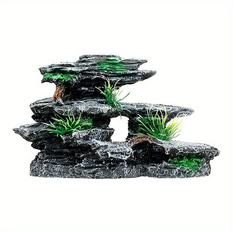 

1pc Fish Landscape Decoration Grass Background Simulation Water Grass Landscape Aquarium Natural Resin Ornaments