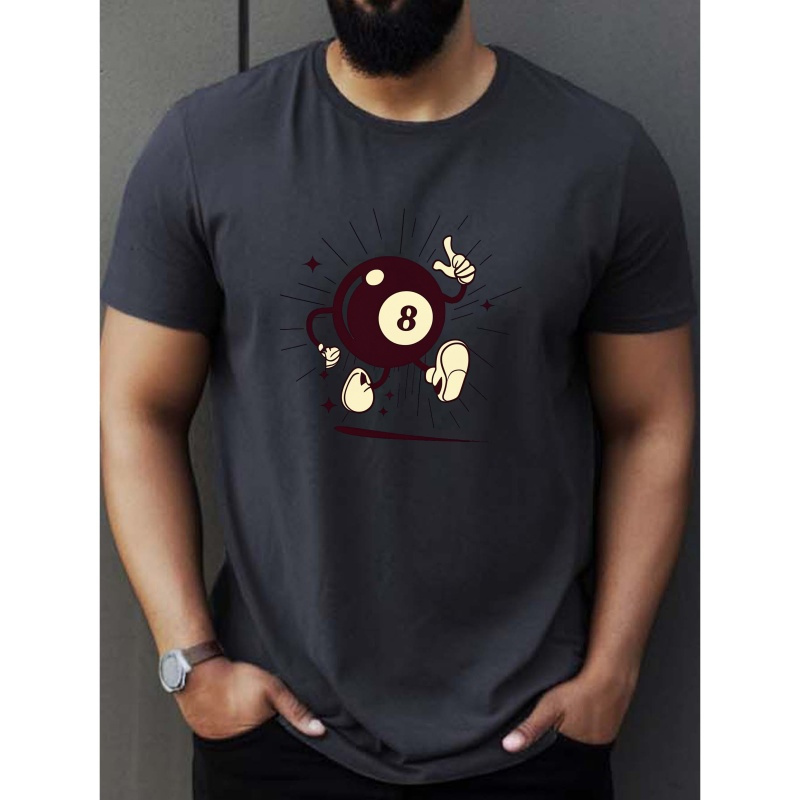 

Cartoon Billiard Ball Wrinkle - Mens T-shirt - Front Shoulder Fit