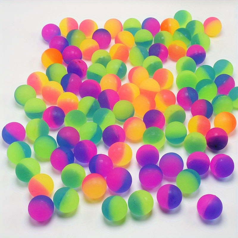 

20pcs Candy Colored Rubber Bouncing Ball, Suitable As Great Party Supplies