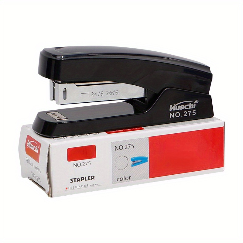 

1pc Stapler, Model No. 275 - Sleek , Labor-saving, Portable Design For Office & Home Use, Compatible With Standard