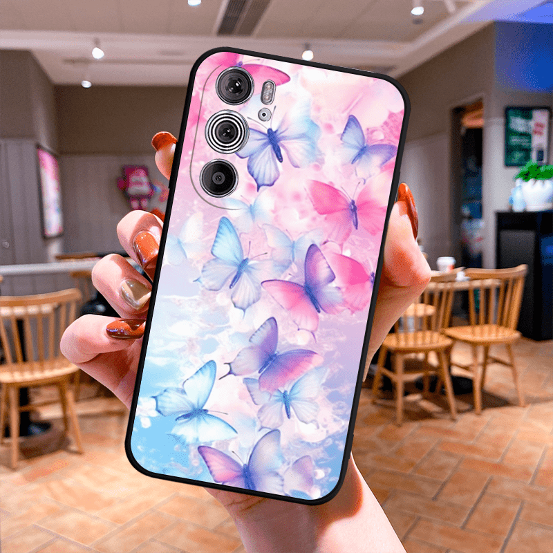 

Moto Edge Series Butterfly Tpu Phone Case - Shockproof Soft Silicone Protective Cover Bundle For G200 Fusion 20 Pro Lite G100 & More - Drop Protection From 6.6 Feet