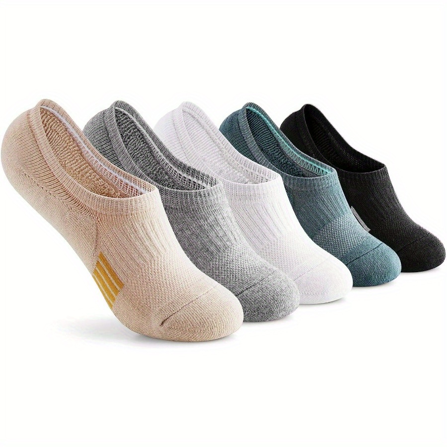 

5/8 Pairs Women's Socks, Non-slip Athletic Ankle Socks For Running & Outdoor Activities, Breathable Sport Footwear