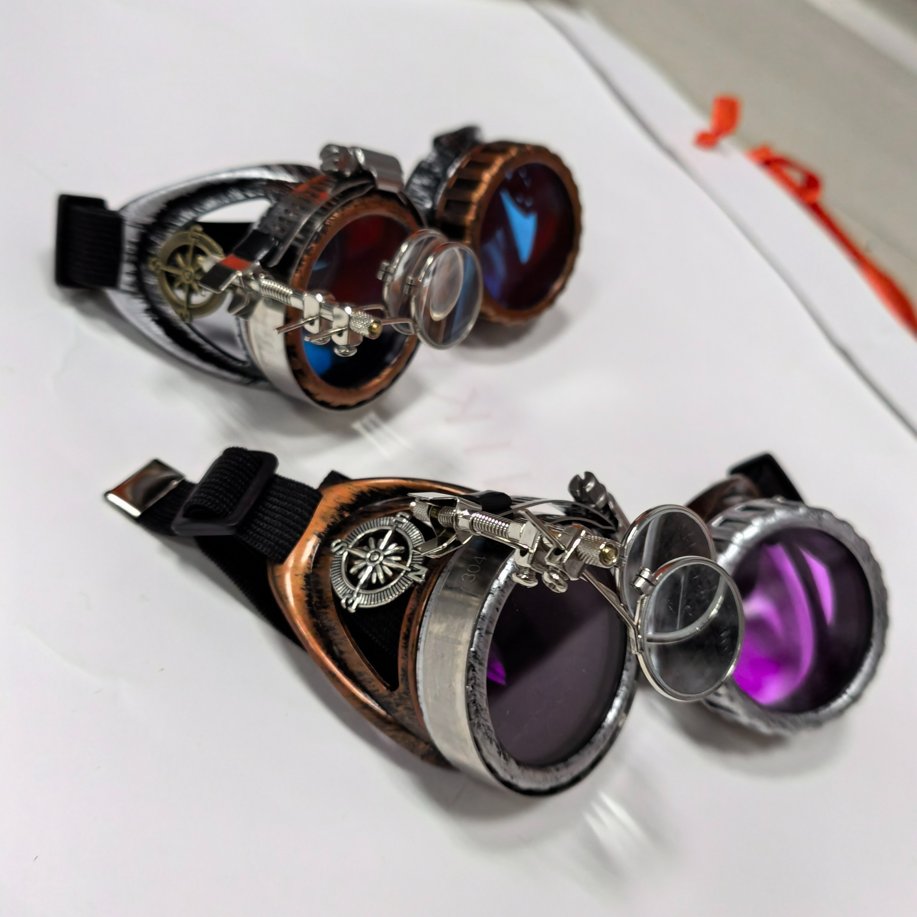 steampunk retro glasses vintage clothing accessory for unique gifts details 0
