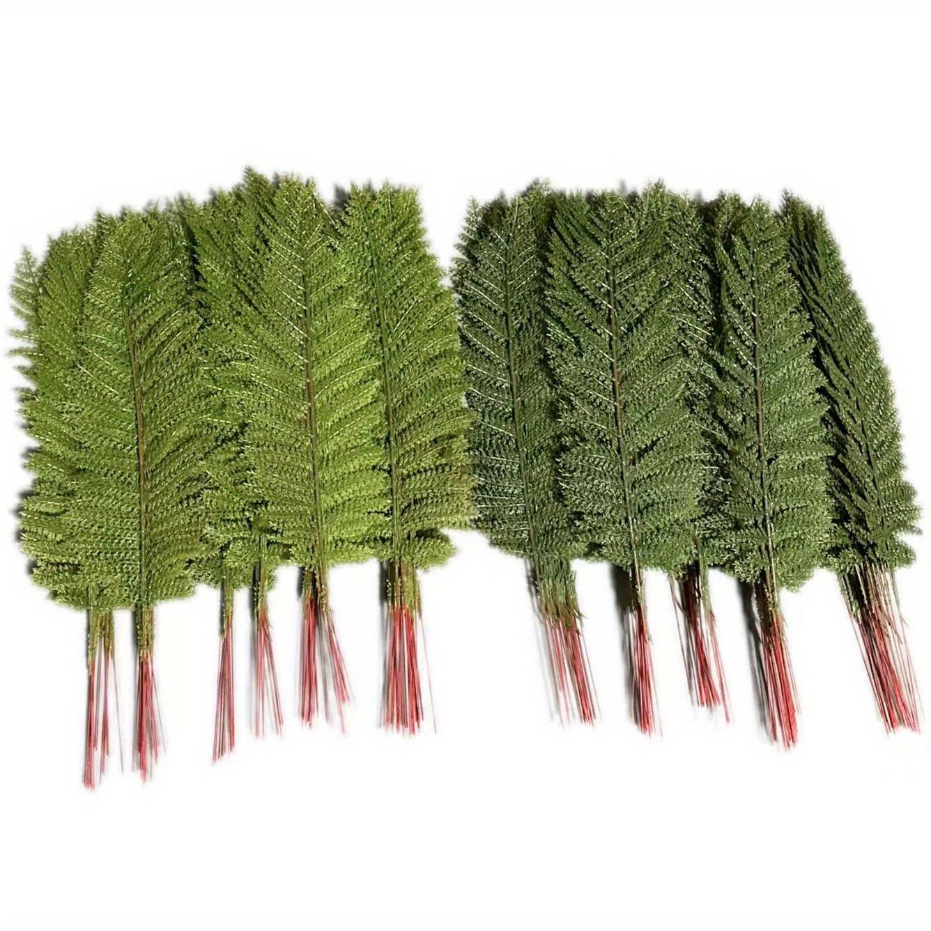 

24pcs Artificial Persian Grass & Boston Ferns - Moss Type Faux Greenery - Plastic Plants For Home/office Decoration, , No Container Included