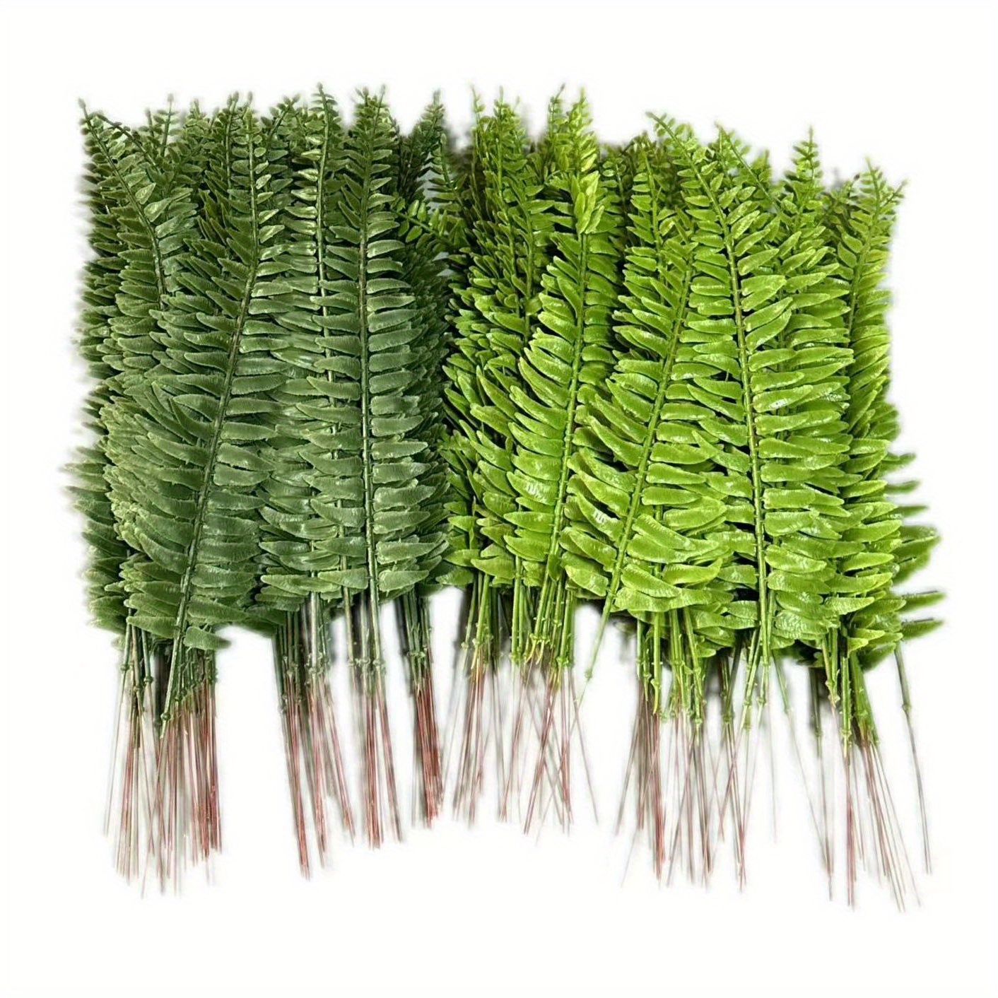

24-piece Uv-resistant Artificial Ferns Set - Perfect For Diy Outdoor Decor, Window Boxes, Entryways & More - Ideal For St. Patrick's Day, Valentine's, Weddings