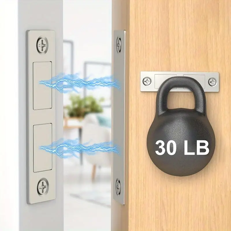 5 Chiusure Magnetiche Per Armadi - Ferma Ante Con Forte Attrazione, Diametro 6mm/14.6mm - Foto 8