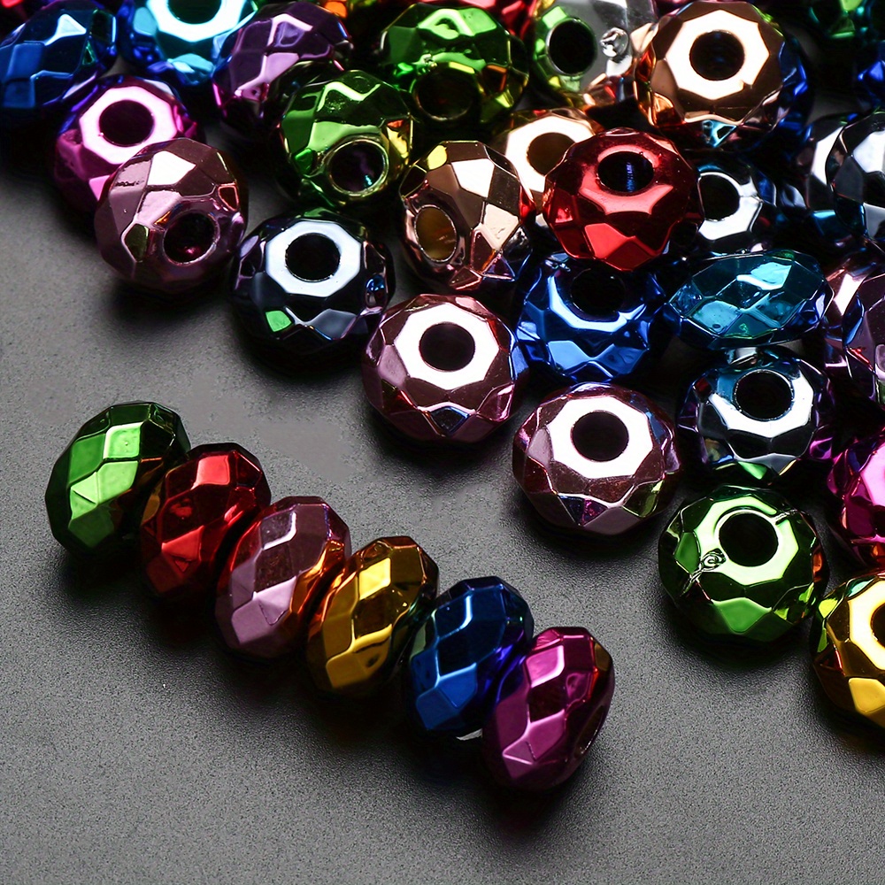 

20-pack 15mm Plastic Acrylic Round Beads With Large Hole For Diy Jewelry Making, Assorted Colors Spacer Beads For Bracelets, Necklaces, Earrings, Keychains, And Accessories Crafting.