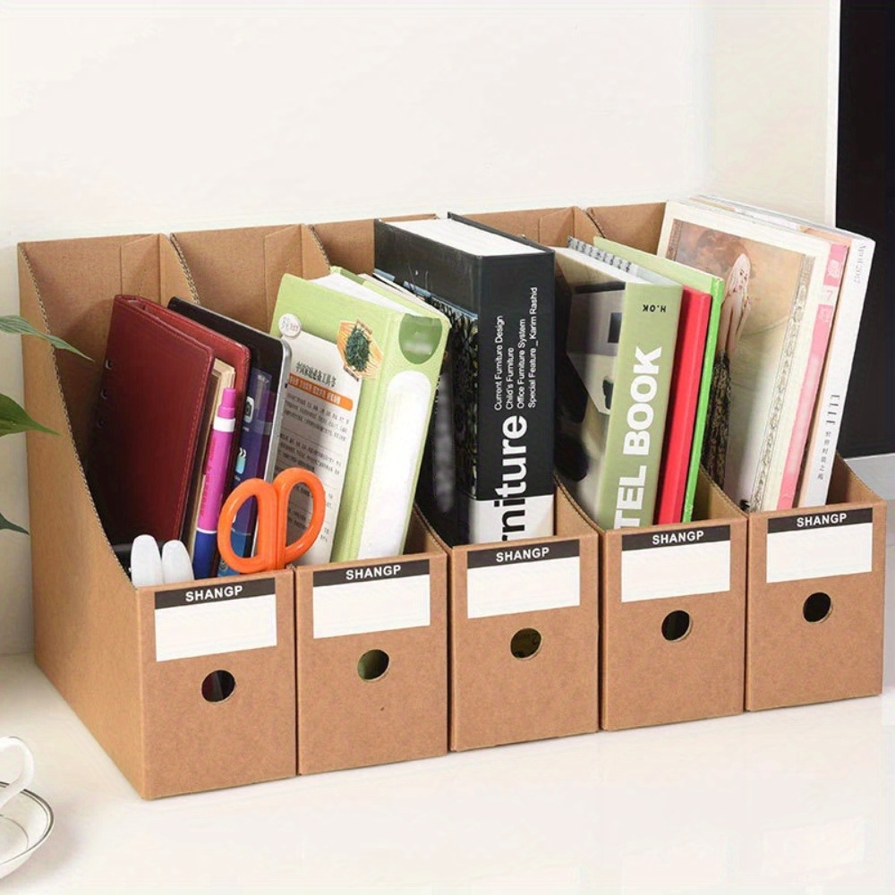 

5-piece Kraft Paper - Durable, Waterproof File Organizers For Office & Home Storage