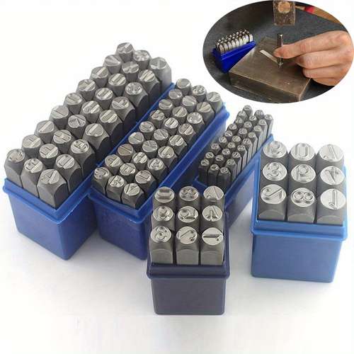 3/16" Letter And Number Stamp Set – Made In USA – Metal Punch Tools For Jewelry, Wood, Leather By Young Bros