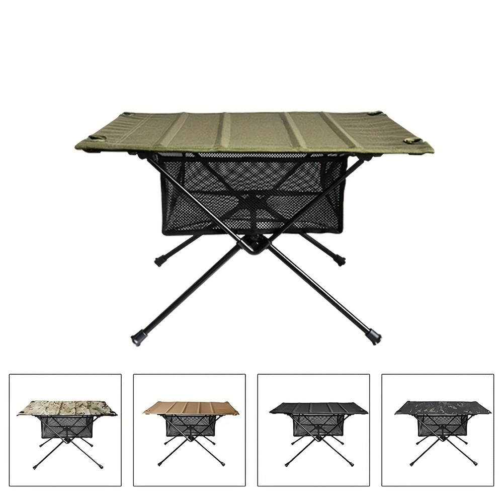 

Versatile Under-table Mesh Organizer - Durable Nylon, Perfect For Camping & Picnic Gear Storage Camping Table Foldable Folding Camping Table