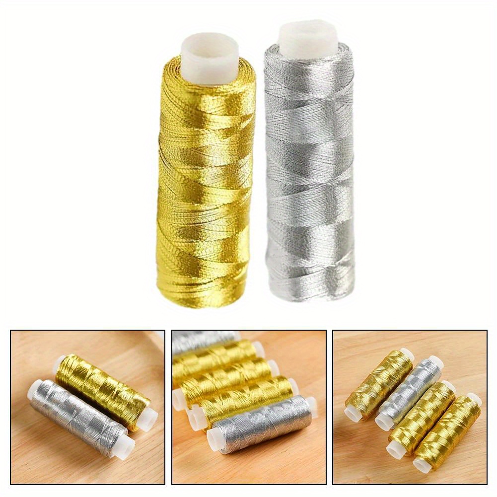 

Easy-to-use Metallic Thread - 200m, Great For Sewing & Diy Projects, Suitable For All Skill Levels